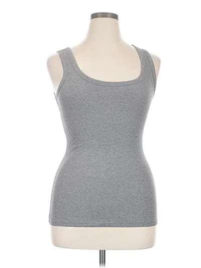 Pre-owned Felina Tank Top Gray Strapless Neckline Tops
