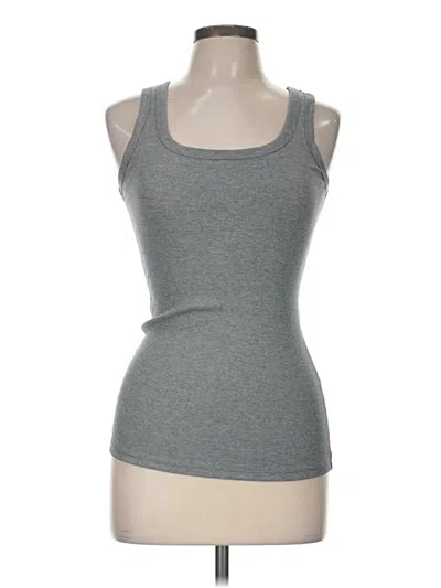 Pre-owned Felina Tank Top Gray Strapless Neckline Tops