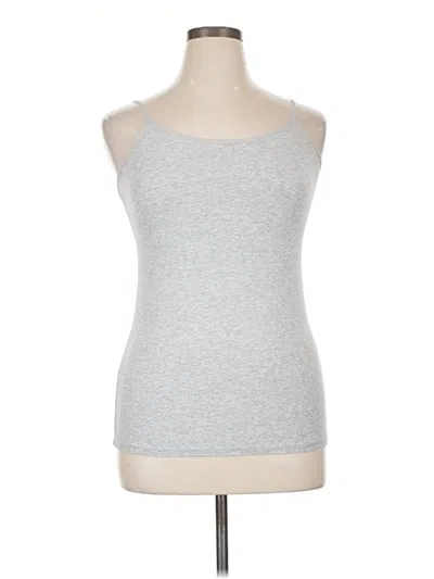 Pre-owned Felina Tank Top Silver Strapless Neckline Tops