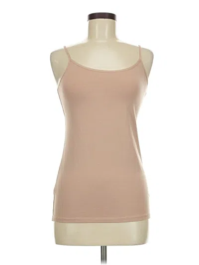 Pre-owned Felina Tank Top Tan Strapless Neckline Tops