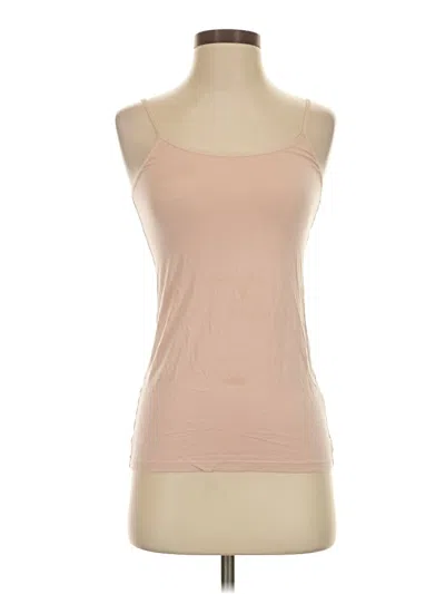 Pre-owned Felina Tank Top Tan Strapless Neckline Tops