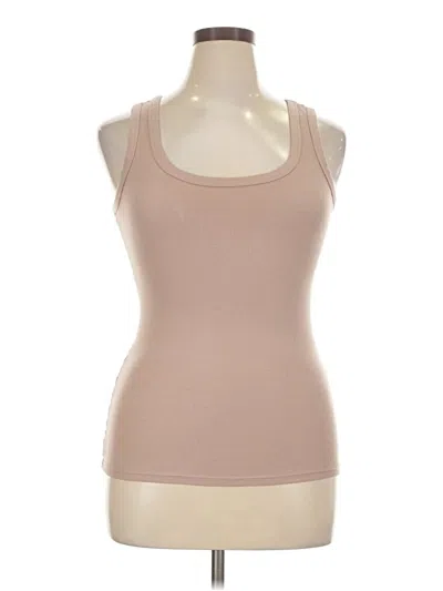 Pre-owned Felina Tank Top Tan Strapless Neckline Tops