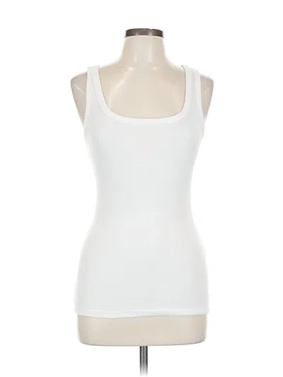 Pre-owned Felina Tank Top White Strapless Neckline Tops