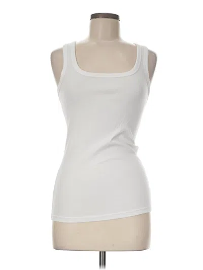 Pre-owned Felina Tank Top White Strapless Neckline Tops