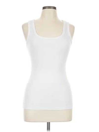 Pre-owned Felina Tank Top White Strapless Neckline Tops