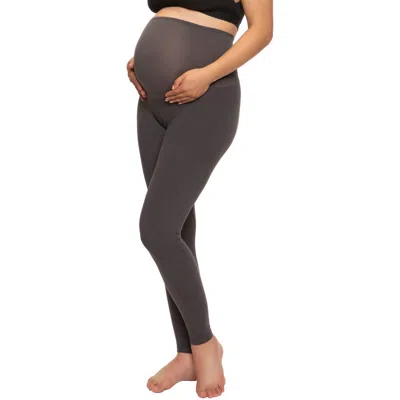Felina Velvety Soft Maternity Leggings 2 Pack In Gray