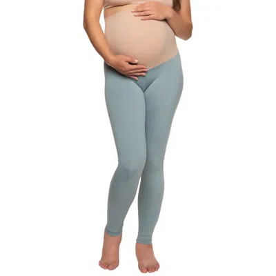 Felina Velvety Soft Maternity Leggings 2 Pack In Blue