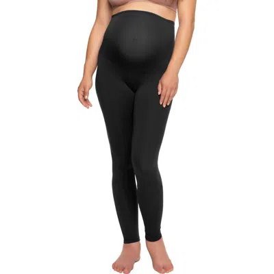 Felina Velvety Soft Maternity Leggings 2 Pack In Black