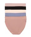 Felina Women's 5-pack Pima Cotton Hi-cut Panty In City Basics