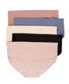 Felina Women's 5-pack Pima Cotton Hipster Panty In City Basics