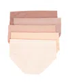 Felina Women's 5-pack Pima Cotton Hipster Panty In Sun Kissed