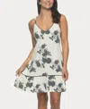Felina Women's Allie Ruffle V-neck Chemise In Shadow Floral