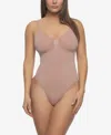 Felina Low Back Shaping Bodysuit In Rose Tan