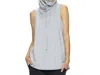 Felina Women's City Terry Cowl Hoodie In Heather Grey In Grey