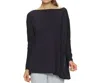 Felina Women's City Terry Poncho In Black In Black