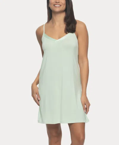 Felina Women's Elysees Sleeveless Satin V-neck Chemise In Dewkist