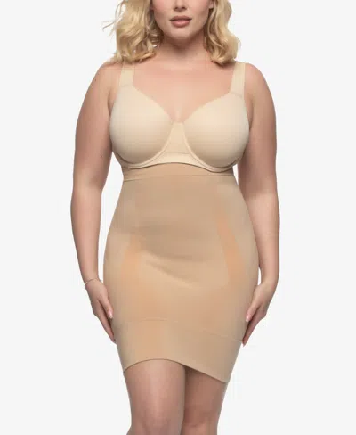 Felina Women's Fusion High-waist Half-slip In Warm Neutral