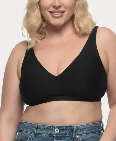 Felina Women's Hint Of Skin Wire Free T-shirt Bra In Black
