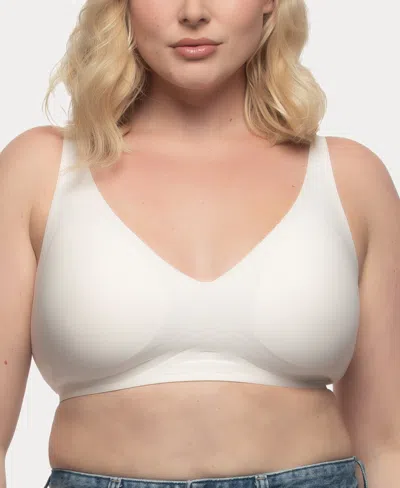 Felina Women's Hint Of Skin Wire Free T-shirt Bra In Coconut Cream