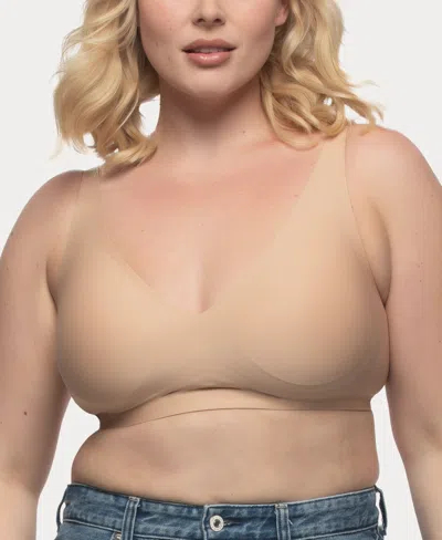 Felina Women's Hint Of Skin Wire Free T-shirt Bra In Warm Nude