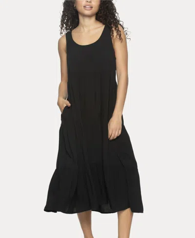 Felina Women's Isabelle Midi Flowy Dress In Black