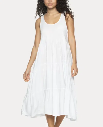 Felina Women's Isabelle Midi Flowy Dress In White