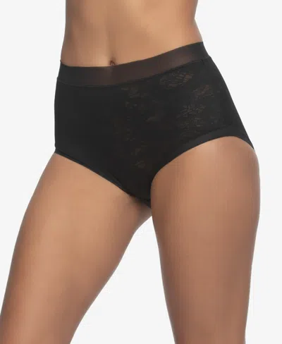 Felina Women's Jessamine Lace Smoothing Panty In Black