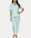 Felina Jessie Henley Pajamas In Island Paradise With White Dots