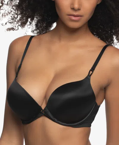 Felina Women's Luscious Sleek Satin Push Up Bra In Black