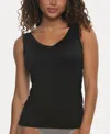 Felina Women's Serene Modal And Lace Reversible Tank In Black