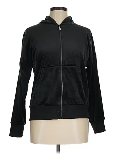 Pre-owned Felina Zip Up Hoodie In Black