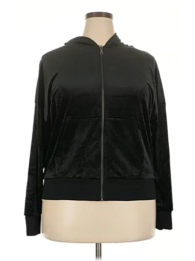 Pre-owned Felina Zip Up Hoodie In Black