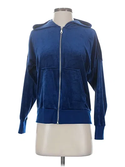 Pre-owned Felina Zip Up Hoodie In Blue
