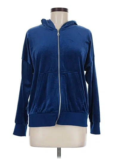 Pre-owned Felina Zip Up Hoodie In Blue