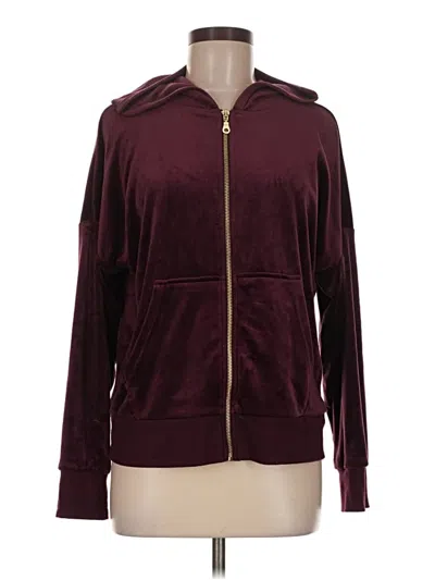 Pre-owned Felina Zip Up Hoodie In Burgundy