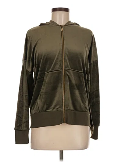 Pre-owned Felina Zip Up Hoodie In Green