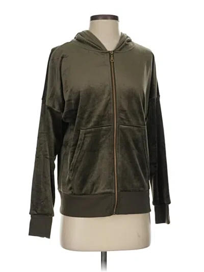 Pre-owned Felina Zip Up Hoodie In Green