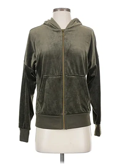 Pre-owned Felina Zip Up Hoodie In Green