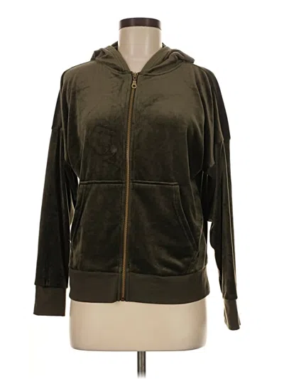 Pre-owned Felina Zip Up Hoodie In Green
