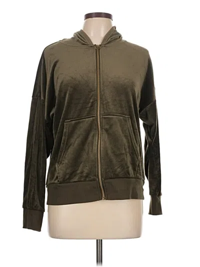 Pre-owned Felina Zip Up Hoodie In Green