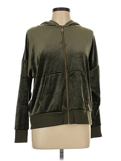 Pre-owned Felina Zip Up Hoodie In Green