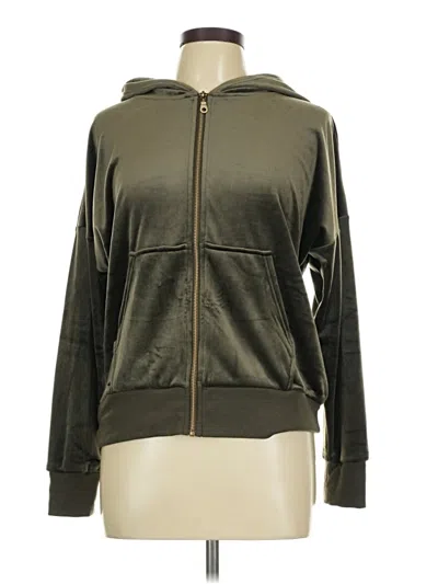 Pre-owned Felina Zip Up Hoodie In Green