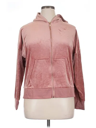 Pre-owned Felina Zip Up Hoodie In Pink