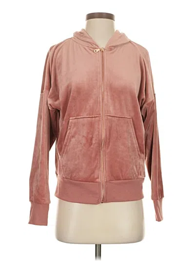 Pre-owned Felina Zip Up Hoodie In Pink
