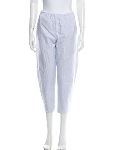 Pre-owned Felix Rey Striped Straight Leg Pants In Blue