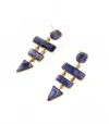 Felix Z Gemstone Dangle Earrings In Sapphire Blue