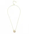 Felix Z Pavé Disk Necklace In Gold In Gold