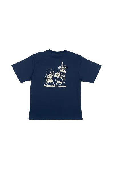 Fella Men's Blue Double Bogey Boxer T-shirt In Multi
