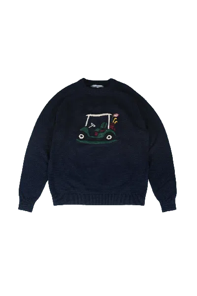 Fella Men's Blue Graham Golf Cart Knit In Multi