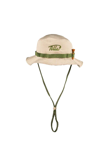 Fella Men's Brown Cha-cheng Tee Buckethat In Neutral